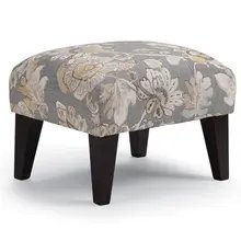 See Details - OTTOMAN - Dark Walnut - Fabric - F13