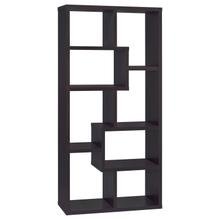 See Details - Theo 71-inch 6-shelf Bookshelf Cappuccino