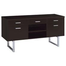See Details - Lawtey 5-drawer Home Office Storage Credenza Cappuccino