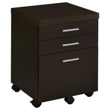 See Details - Skylar 3-drawer Home Office Mobile File Cabinet Cappuccino