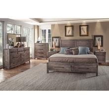 See Details - 2800 Aurora 3 Pc Bedroom Set- Queen Panel Storage Bed, Dresser, Mirror
