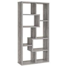 See Details - Theo 71-inch 7-shelf Bookshelf Grey Driftwood