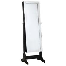 See Details - Cortez Cheval Mirror With Jewelry Storage Black