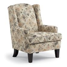 View Product - STATIONARY CHAIR - Dark Walnut - Fabric - Andrea