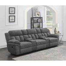 See Details - Bahrain 5-piece Upholstered Home Theater Seating Charcoal