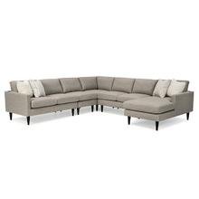 See Details - STATIONARY ARMLESS CHAIR - Brushed Gold - Fabric - Trafton Sectional