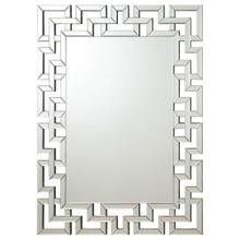 See Details - Forman 38 X 48 Inch Greek Motif Frameless Wall Mirror Silver