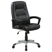 See Details - Dione Upholstered Adjustable Home Office Desk Chair Black