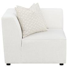 See Details - Freddie Upholstered Corner Chair Pearl