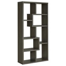 See Details - Theo 71-inch 7-shelf Bookshelf Weathered Grey